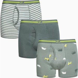 Safari 3lü Çok Renkli Boxer