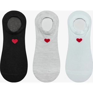 Pure Heart Nane Yeşili 3lü Sneaker Çorap