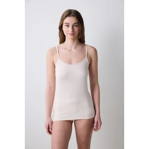 Reversible Side Cotton V Neck Krem Atlet