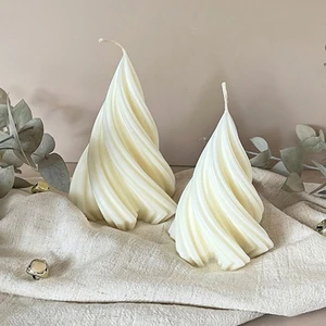 Bliss Beam Decoration Renk Dekoratif Kıvrımlı  Soya Mumu Amber Kokulu Ev Dekorasyonu