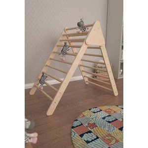 Pratico Mobilya Joy Montessori Ahşap Tırmanma Merdiveni Tırmanma Üçgeni