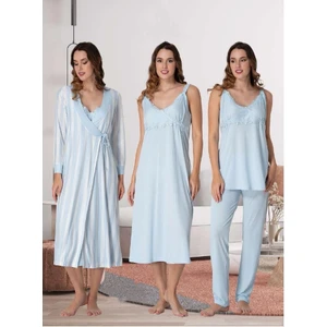 Dvina Effortt Dörtlü Lohusa Seti Mavi Small - 9036