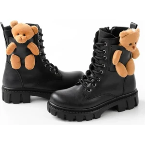 Moda Lime Günlük Ortapedik Yüksek Taban Ayıcıklı Bot Çocuk Kışlık Bot Çocuk Kışlık Ayakkabı Kız Çocuk Botu