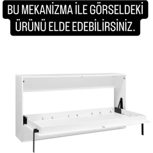 Akıllı Mobilya Yatay Açılır Ahşap Kasa Duvar Yatağı Mekanizması (Kendi Duvar Yatağını Yap)