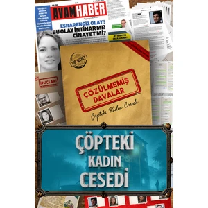 Çözülmemiş Davalar Dedektiflik Suç Çözümleme Oyunu - Gizem Bulmaca Kutu Oyunları - Suçlu Kim, Cinayeti Çözebilir Misin?