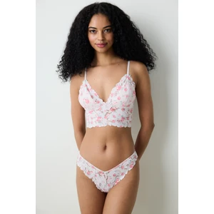 Floral Açık Pembe Bralet
