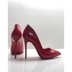 Hayy Shoes Kırmızı Rugan Stiletto Topuklu Ayakkabı