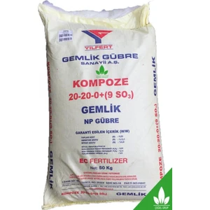 Cegel Ziraat Gemlik 20 20 0 Kompoze Gübre 20 kg Ücretsiz Kargo