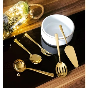 Gold 5 Parça Sos Kepçe Seti Servis Takımı