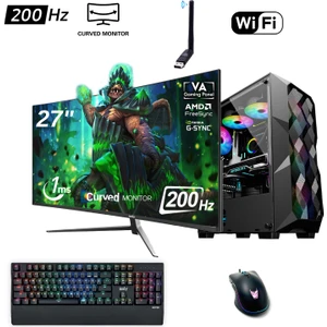 Kirlia Y I5-12400F 16GB 512GB M.2 Nvme Rx 580 8gb 27" 200Hz Oyuncu Masaüstü Bilgisayarı