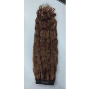 Nurdan Trend Peruk 8 Parça 200 gr 65-70 cm Gerçek Saç Çıtçıt Koyu Kumral Renk