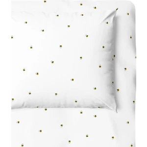 Casadora Baby Happy Bee %100 Pamuk Saten Bebek Lastikli Çarşaf Seti- 70X140CM + 35X45 cm