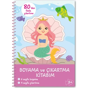 Oksijen Oyuncak Bitmeyen Tükenmeyen Deniz Kızı Temalı Sticker Boyama Kitabı Eğlenerek Öğren Boya ve Keşfet