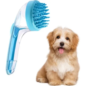 Silikon Kedi Köpek Yıkama Fırçası Kedi Köpek Tarağı - Şampuan Hazneli Köpürtme Masaj Tarağı