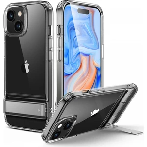 Kasi Elektronik Apple iPhone 15 Standlı Şeffaf Kılıf
