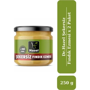 Şekersiz Fındık Ezmesi 250 gr x 2 paket