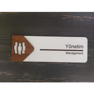 Yönetim Ofis Oda Kapı İsimliği Yönlendirme Tabelası Levhası Kişiselleştirilebilir