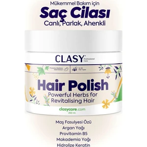 Clasy Care Saç Cilası Jel 250 ml Günlük Kullanım İçin Parlak ve Yumuşak Saçlara Hayvan Deneysiz