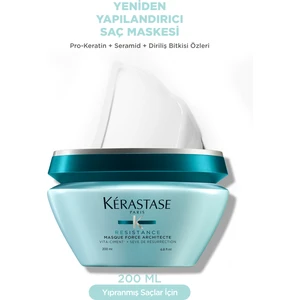 Resistance Reconstruction Masque Force Architecte Zayıf Ve Yıpranmış Saçlar Için Onarıcı Maske 200ml 200 ml