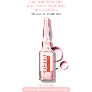 Genesis Ampoules Cure Fortifiantes Anti-Chute Saç Dökülmesini Önleyici Ampuller 6ml*10 6ml*10