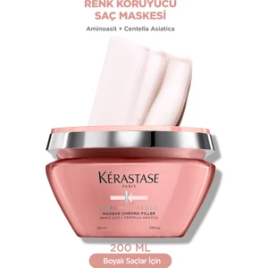 Chroma Absolu Boyalı Saçlar Için Yoğun Gözeneklik Önleyici Dolgunlaştırıcı Saç Maskesi 200 ml 200 ml