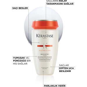 Nutritive Bain Satin No:1 Kurumaya Meyilli Saçlar Için Besleyici Şampuan 250ml 250ml
