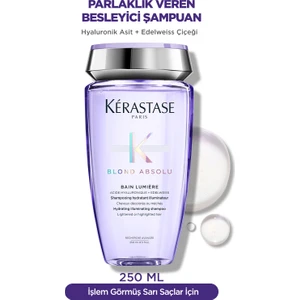 Blond Absolu Bain Lumiere Işlem Görmüş Sarı Saçlar Için Parlaklık Veren Şampuan 250 ml 250 ml