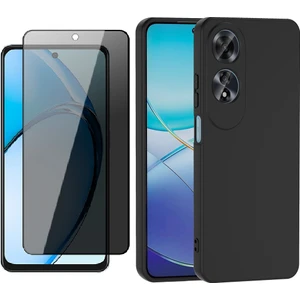 Oppo A60 Kılıf Zore Mara Lansman Kapak + Privacy Hayalet Ekran Koruyucu