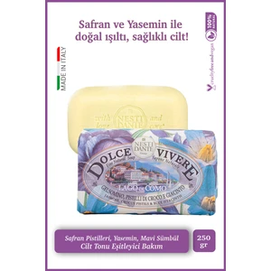 Nesti Dante Dolce Vivere Laga Di Como Katı Sabun 250 gr | Cilt Tonu Eşitleyici | Safran, Yasemin