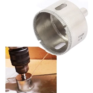 40mm Mermer Granit Fayans Cam Yuvarlak Delme Panç Elmas Uç Yuvarlak Açma Matkap İçin Karot