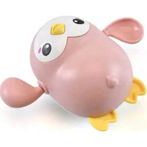 Kurmalı Yüzen Pembe Penguen Oyuncak (Küvet-Havuz ve Denizde Oyun Arkadaşı)