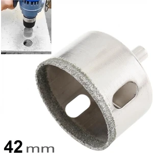 Mermer Granit Fayans Cam Yuvarlak Delme 42mm Matkap Uyumlu Elmaslı Boru Tipi Panc