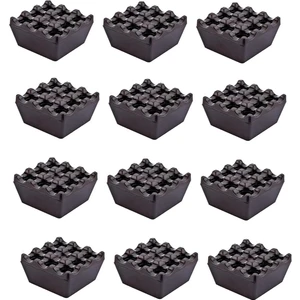 Kırılmaz Sert Plastik Küllük - 12 Li Kare Izgaralı Kül Tablası