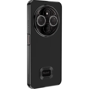 Xiaomi Redmi 14C 4g Logo Gösteren Parlak Kenarlı Kamera Lens Korumalı Şeffaf Omega Silikon Kapak