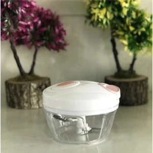 Pratik Ipli Rondo Çekmeli 3 Bıçaklı Soğan Sebze Doğrama Rondosu