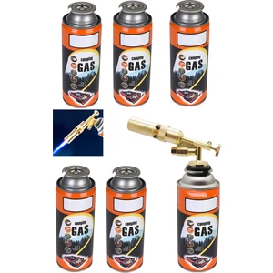 Tamirci Kaynak Şalama Pürmüz Yüksek Alevli Çakmak Metal Kafa Pürmüs 5li Kamp Gazı Çakmaklı Torch Set
