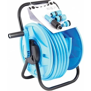 Makaralı Bahçe Hortumu Bahçe Sulama Hortum Makara Kaplin Tabanca Seti 25 metre Hortum ve Su Püskürtme