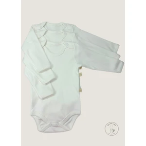 Bebek Body Uzun Kollu 3`lü Paket|set - Bebek Atleti %100 Pamuk