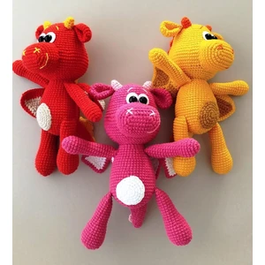 Hobby City Amigurumi Ejderha Kırmızı