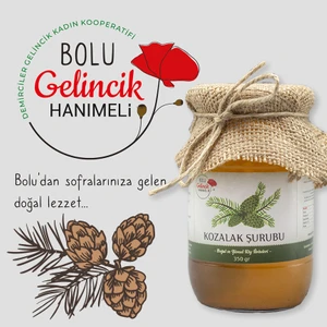 Bolu Gelincik Hanımeli Kozalak Şurubu 350 gr