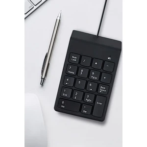 Techno Station Numeric Keypad-Numpad-Usb Kablolu Keypad 18 Tuş Numped Keyped Yan Tuş Klavye