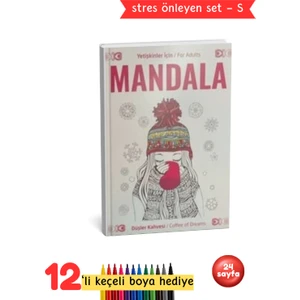 Yetişkinler Için Mandala Düşler Kahvesi Seti