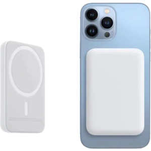 Apple iPhone 5000 Mah Magsafe Battery Pack Powerbank Kablosuz Şarj Ios X/11/12/13/14/15/16 Pro Max