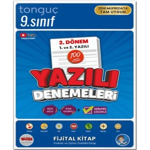 Tonguç Akademi (Sınıf:9) Yazılı Denemeleri 2. Dönem 1. ve 2. Yazılı