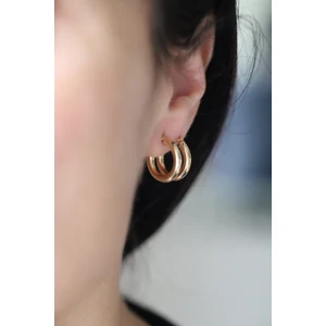 Yenigün Kuyumculuk 14 Ayar Altın Silindir Halka Küpe