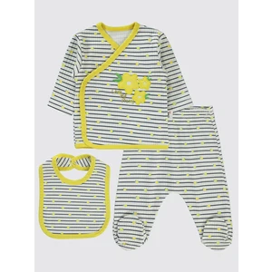 Civil Baby Kız Bebek Zıbın Takımları Sarı