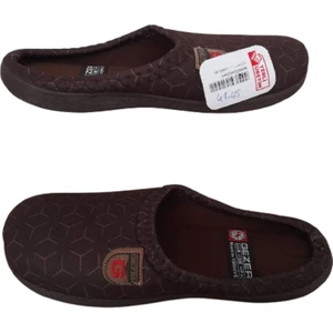 Erkek Kahverengi Çizgili Ortopedik Pvc Taban Ev İçi Günlük Terlik