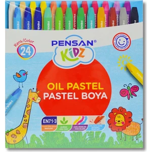 Kidz Karton Kutu Pastel Boya 24 Renk