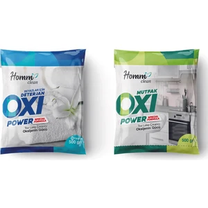 Homm Clean Oxi Power Beyazlar Için Deterjan ve Oxi Power Mutfak 2li Set