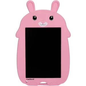 Tavşan Dijital Çocuk Yazı Tableti Çizim Tahtası LCD 9 Inc Ekranlı Bilgisayar Pembe